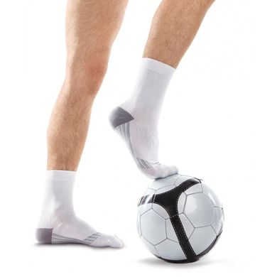 Шкарпетки антиварикозні компресійні для спорту Tiana 18-21 мм рс ст. (тип 755), закритий носок, білі, р.2